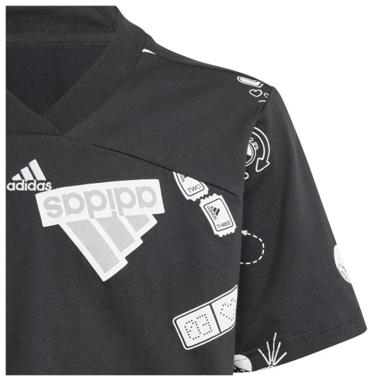 Adidas Παιδική κοντομάνικη μπλούζα Brand Love Crop Tee